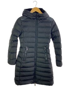 MONCLER◆ロングダウンジャケット/1/ナイロン/BLK/無地/E20934937085/TALEV//