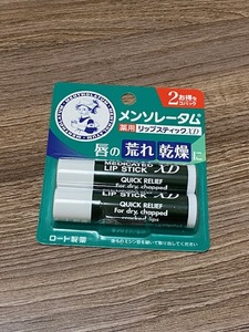 新品 未使用品 リップクリーム ロート メンターム リップスティック 2本セット Ziu-01