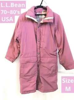 【古着】L.L.Bean エルエルビーン ピンク モッズコート 70~80’s