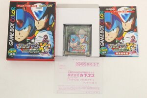 未使用 ゲームボーイカラー GBC ソフト ロックマンX2 ソウルイレイザー 箱/取説付き 1-E077X/1/60P