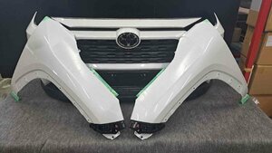 【新車外し】トヨタ RAV4 後期 フロントバンパー フェンダー セット 牽引フックカバー 付属 MXAA52 白 089 【特価】