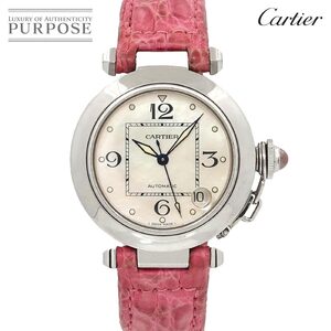 カルティエ Cartier パシャC W3106499 2003年クリスマス限定 レディース 腕時計 デイト ピンクシェル 自動巻き PashaC 90247333