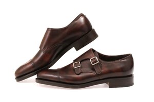 ジョンロブ ウイリアム ダブルレザーソール ブラウン サイズ7 約25.5cm Eワイズ JOHN LOBB william 228192L 2Y DARK BROWN