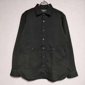 green label relaxing SC TECHNO/NEL ワーク REG シャツ 定価9790円 長袖 ブラック グリーンレーベルリラクシング 4-1026M 245838