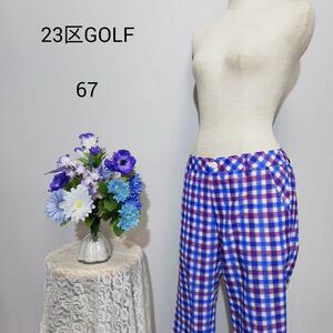 23区GOLF 極上美品　チェック柄　Lサイズ　薄手生地