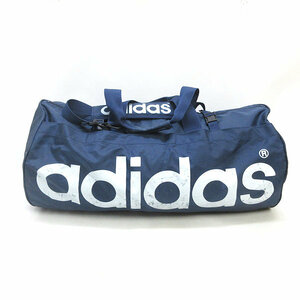 s■日本製■アディダス/adidas スポーツバッグ/ドラムBAG/デサント社製■紺/兼用/54【中古】