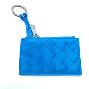 Bottega Veneta Intrecciato Coin Case Key Ring Sky Blue ボッテガ イントレチャート コインケース