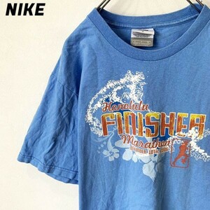 [KWT953] NIKE 半袖Tシャツ メンズ ブルー S ポス