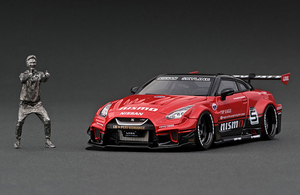 80台WEB限定ig model ☆1/43　LB-Silhouette WORKS GT Nissan 35GT-RR　Red/Black #5 With Mr. Kato☆241117