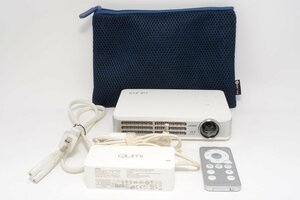 【並品】VIVITEK QUMI Q5-WT ホワイト 高輝度500ルーメン LEDモバイルプロジェクター WXGA(1280x800) HD720P DLP #4593