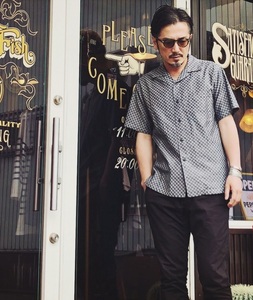 SUGAR CANE LIGHT シュガーケーンライト 半袖 シャツ S/S OPEN SHIRT SC37903 新品 XL 黒