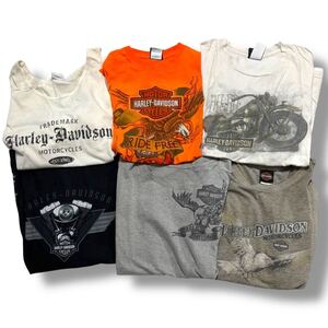 Harley-Davidson ハーレーダビッドソン 半袖 Tシャツ ノースリーブ タンクトップ 6着 まとめ セット 古着卸