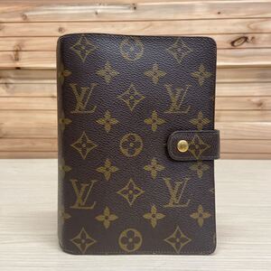 4 HM LOUIS VUITTON ルイヴィトン モノグラム アジェンダMM システム手帳 6穴 手帳ケース 