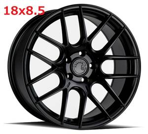 新品！Aodhan AHX 18x8.5+35 5穴 PCD120 フローフォーミング製法 Matte Black 深リム Concave USDM 新品