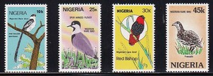44 ナイジェリア【未使用】＜「1984 珍鳥」 4種完 ＞ 