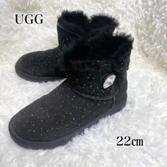 UGG ムートンブーツ 22cm スワロフスキー　ラインストーン