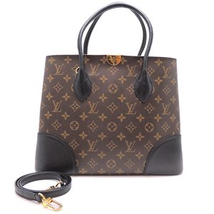 ［飯能本店］LOUIS VUITTON LV ルイ・ヴィトン フランドリン　2WAY M41595（廃番） ハンドバッグ モノグラムマカサー ブラウン DH76186