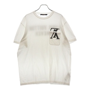 LOUIS VUITTON ルイヴィトン 18AW アップサイドダウン ポケット 半袖Tシャツ ホワイト RM182M FMB HFY21W