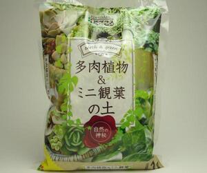 多肉植物の土　うれしい少量１Ｌタイプ　ミニ観葉にも　97016