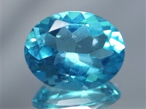 ３．１３０ct テリ凄！ パライバブルーカラー天然トパーズ★ブラジル産