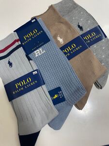 968 送料無料 POLO 靴下　ポロ　ラルフローレン メンズ カジュアルソックス 高級ソックス　紳士 ショートソックス