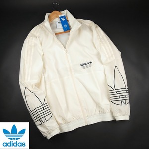 新品★アディダス オリジナルス/adidas/輪郭トレフォイル袖 トラックトップR18/456オフ白/XO【2XL】