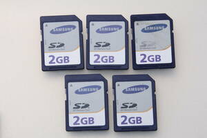 2GB SDカード SAMSUNG ●5枚セット●