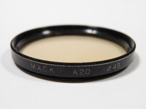 ◎ MACK A20 49mm CLOUD 曇天用 フィルター