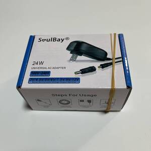 【1円オークション】 SoulBay ユニバーサルAC DCアダプター マルチ電圧レギュレートスイッチング電源 AAO0410