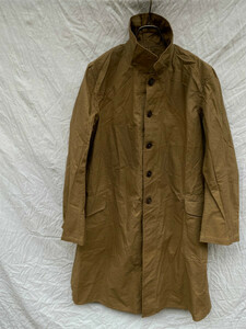 戦前 戦中 戦後 ジャパンヴィンテージ JAPAN VINTAGE ワークコート 木製ボタン 国民服 民間服 40s50s マックコート トレンチコート Aライン