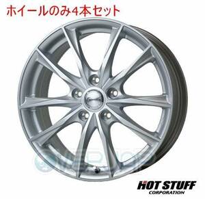 4本セット HOT STUFF Exceeder E06 メタルシルバー (MS) 17インチ 7.0J 114.3/5 38 GS350 GRS196