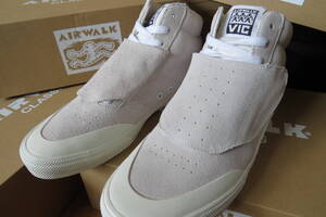 復刻完売レア★エアウォーク AIRWALK VIC 27.5 ビック US9.5 オリジナル WHITE ホワイト 白 スエード ハイカット SKATE 90