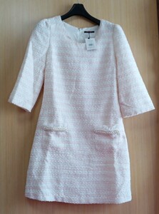 ☆Cherry Ann パールとレース付7部袖ワンピース♪ ￥8925-