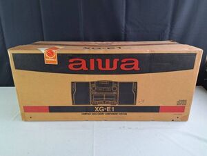 新品未開封 aiwa(アイワ) CD/Wカセットコンポ XG-E15 CD+ダブルカセット ラジカセ リアルQサウンド搭載 2WAY電源対応 デットストック