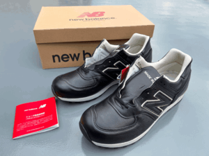 難有【LIMITED EDITION】NEW BALANCE LM576UK BKU BLACK UK製 US10 28cm オールレザー 新品 限定 M576 イギリス英国製 黒 NB スニーカー