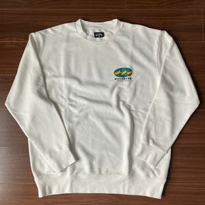 新品 BILLABONG ビラボン 白 ホワイト トレーナー バックプリント L