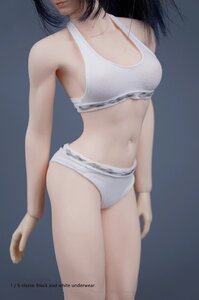 1/6 ドール用 女性 ブラジャー＆パンツセット フィギュア 下着 インナー SA Toys SA038 ホワイト