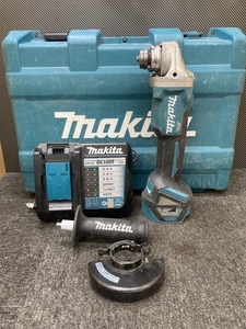 013♪ジャンク品♪マキタ makita 100mm充電式ディスクグラインダ 18V GA412D 充電器+ケースセット 不動品