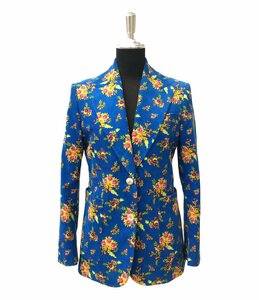 美品 グッチ コーデュロイジャケット 花柄 レディース 38 S GUCCI [0604]