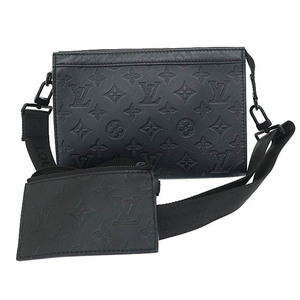 ルイヴィトン LOUIS VUITTON モノグラム シャドウ ガストン ウェアラブル ウォレット ショルダー バッグ M81115 ノワール 黒 ブラック ▲■