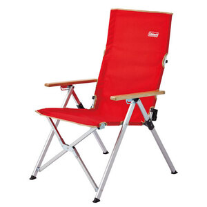 ColemanコールマンLAY CHAIRレイチェア REDレッド 3段階リクライニング式 ハイバックチェア 2000026744 新品 送料込 camp BBQ outdoor 焚火