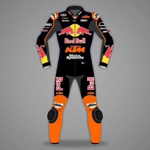 海外 送料込み 　高品質 ブラッド・ビンダー Red Bull 2024 MotoGP レーシングレザースーツ 　 サイズ各種　本革　レプリカ