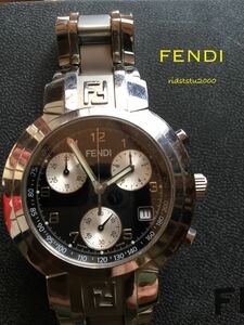 老舗高島屋購入 FENDI 希少 メンズ クオーツ /プレゼント アクセサリー 宝石