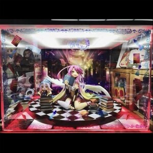 ノーゲーム・ノーライフ ジブリール 1/7スケール ファットカンパニー ☆専用☆ フィギュアケース LED アクリル コレクション ショーケース