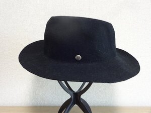 ☆ KNOX NEW YORK ☆ メンズ・レディース　黒色帽子　中折れハット　サイズ５７cm〜５９cm　キャップ　帽子　日本製