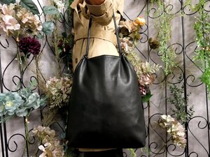 ●超美品●BOTTEGA VENETA ボッテガ ヴェネタ●タッセル●ラム レザー 本革●ショルダー トート バッグ●黒●SV金具●A4 収納●Js52134