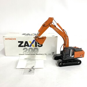 ◆HITACHI 日立 HITACHI ZAXIS200 1/40 日立建機オフィシャルダイキャスト建機モデル ミニカー ◆ オレンジ ホビー おもちゃ 模型 建機