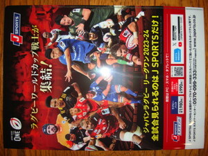 ジャパンラグビー リーグワン 2023-2024 クリアファイル★ブレイヴブロッサムズ/リーチ・マイケル/姫野和樹/松田力也/松島幸太朗/李承信