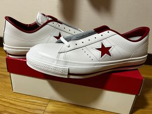 【新品未使用】 CONVERSE ONE STAR J WHITE/RED 28.0cm US 9.5 コンバース ワン スター ワンスター