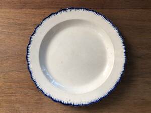 アンティーク　イングランド　ウェッジウッド　WEDGWOOD イギリス　平皿　丸皿　直径23.5㎝　縁に青
